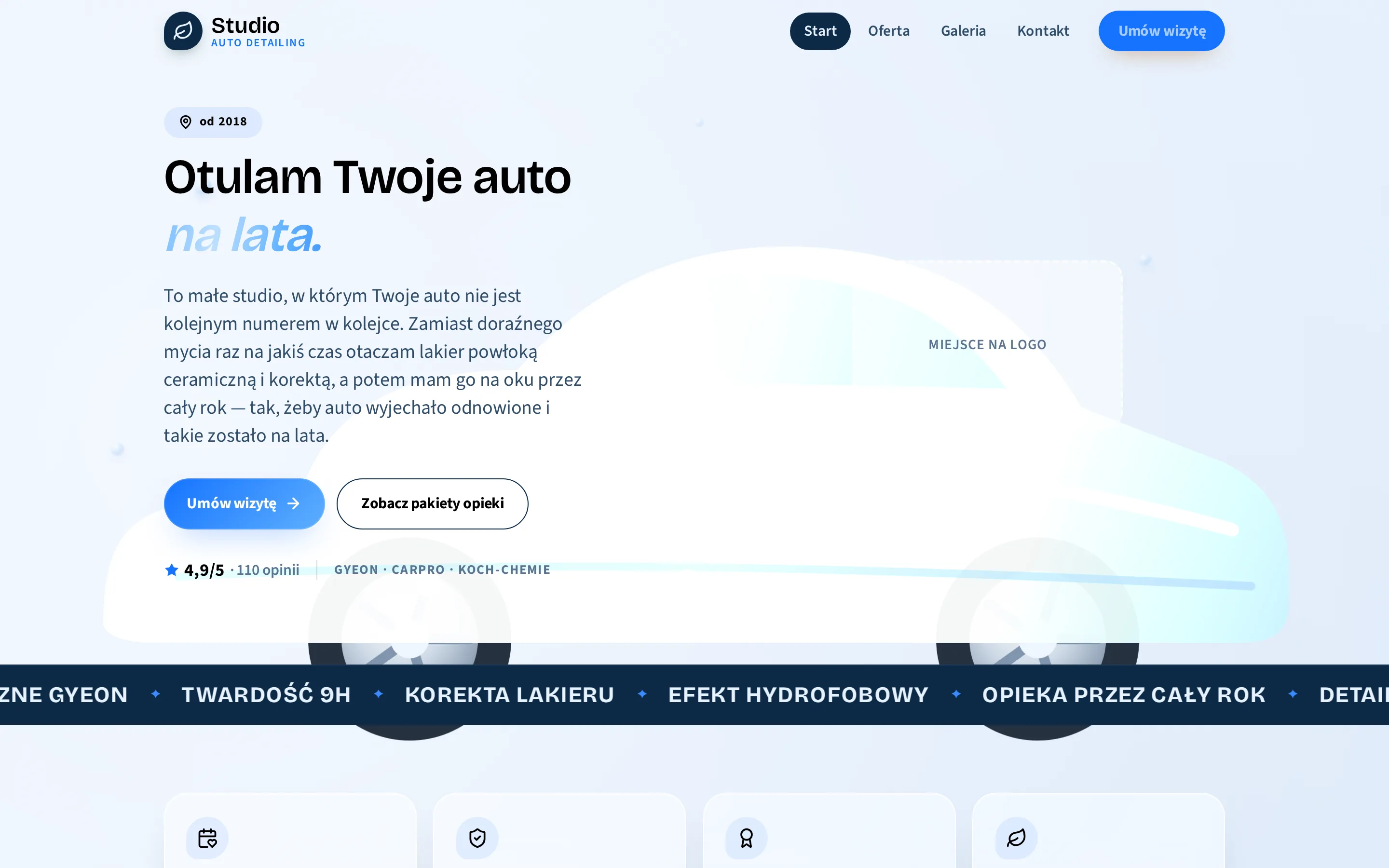 Zrzut ekranu strony K-Detailing