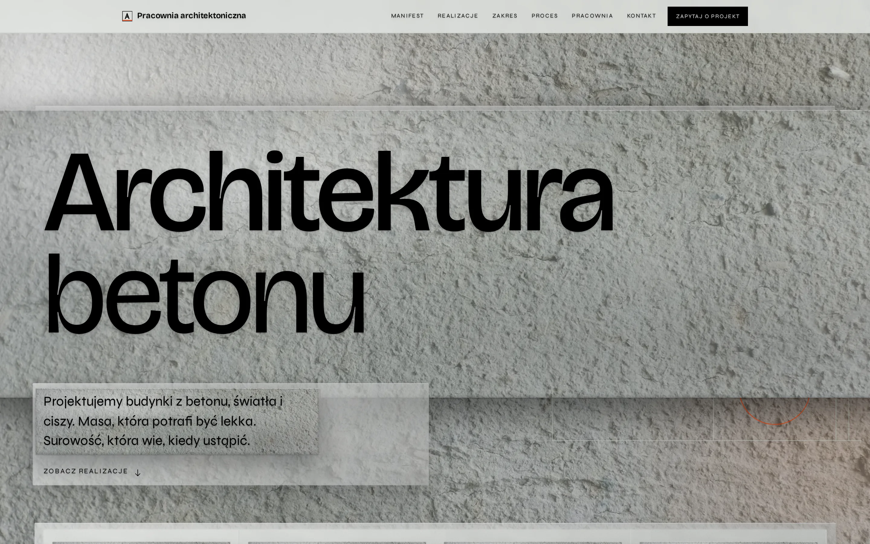 Zrzut ekranu strony e-architekt