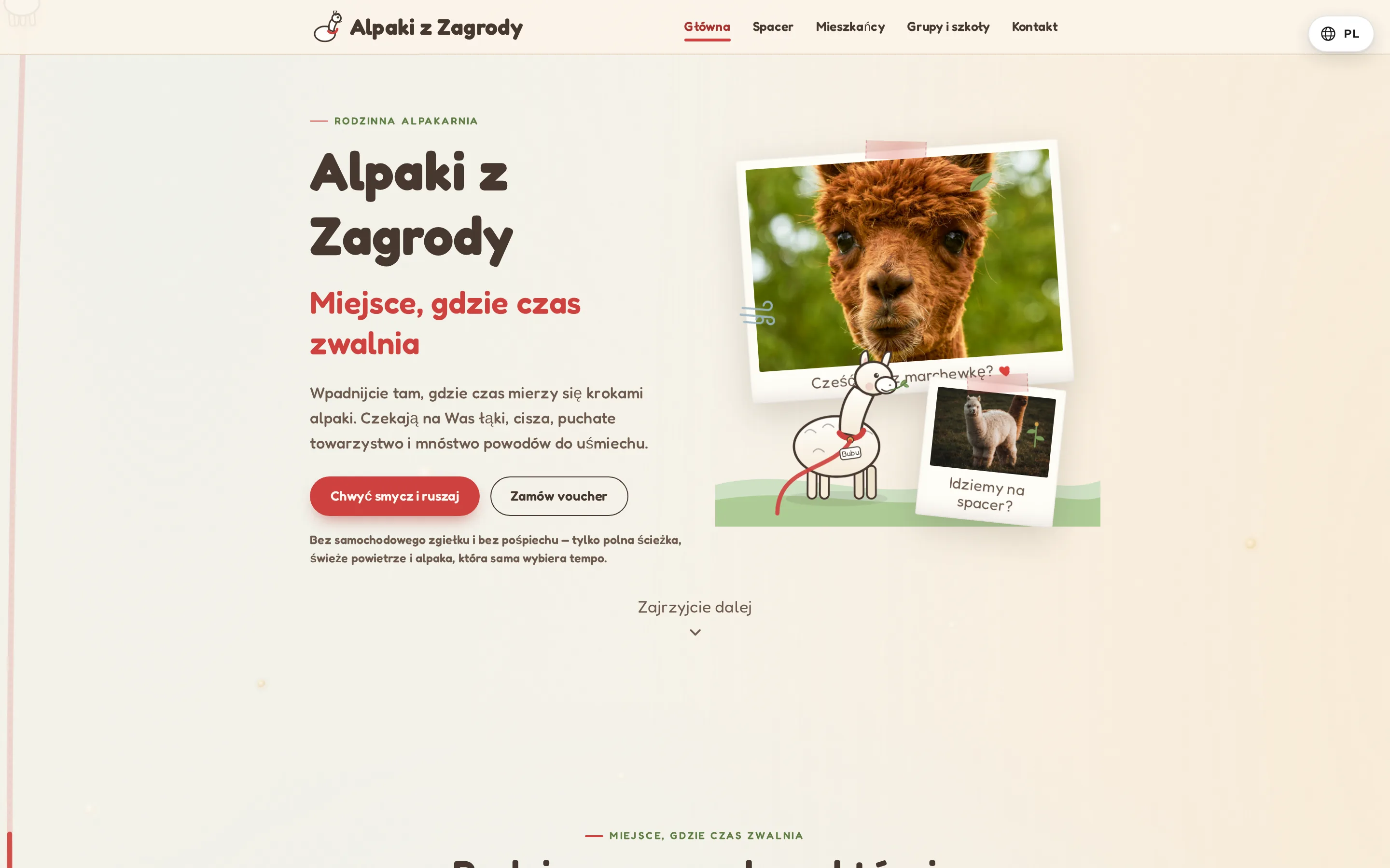 Strona Alpaki z Zagrody