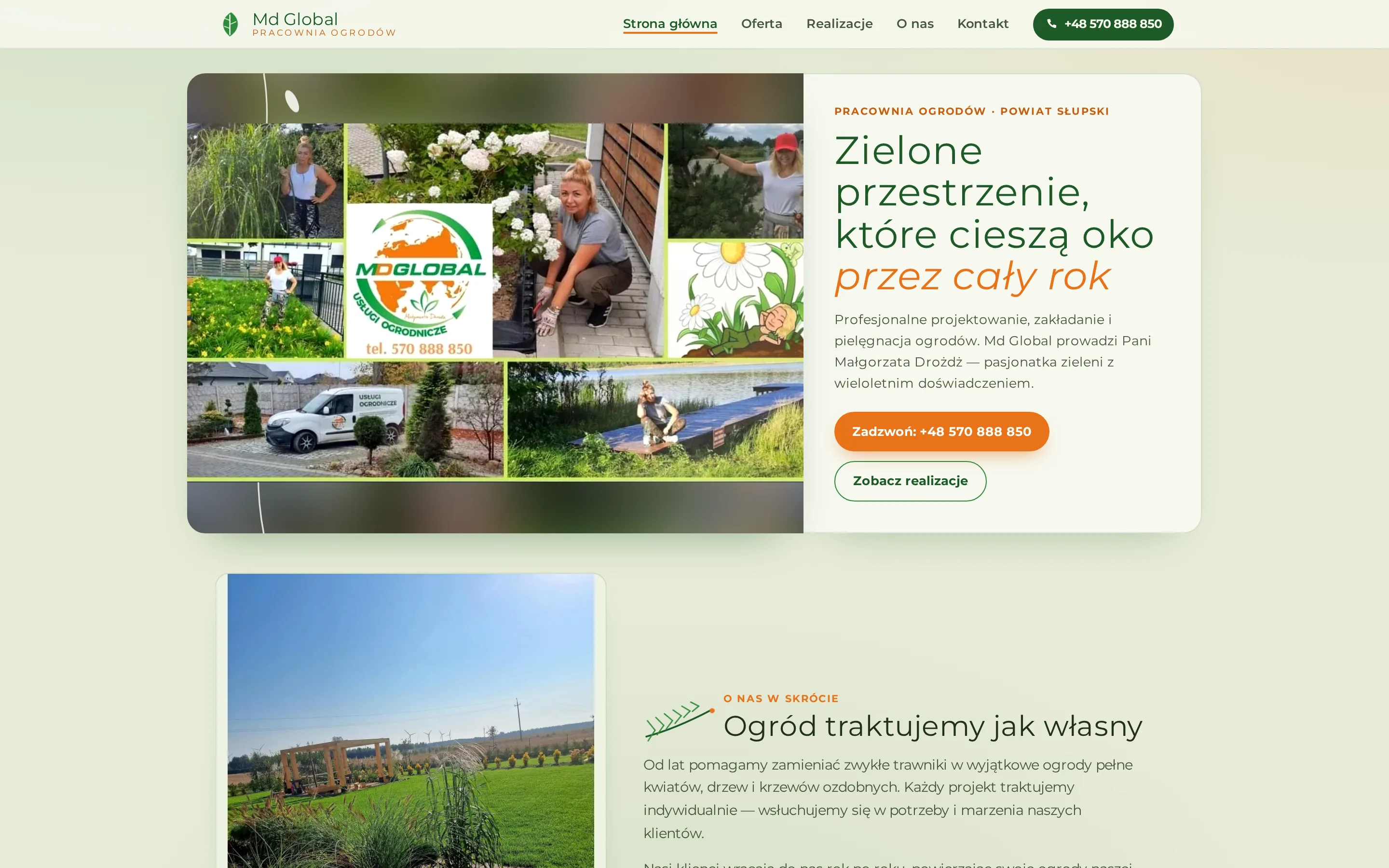 Zrzut ekranu strony Md Global