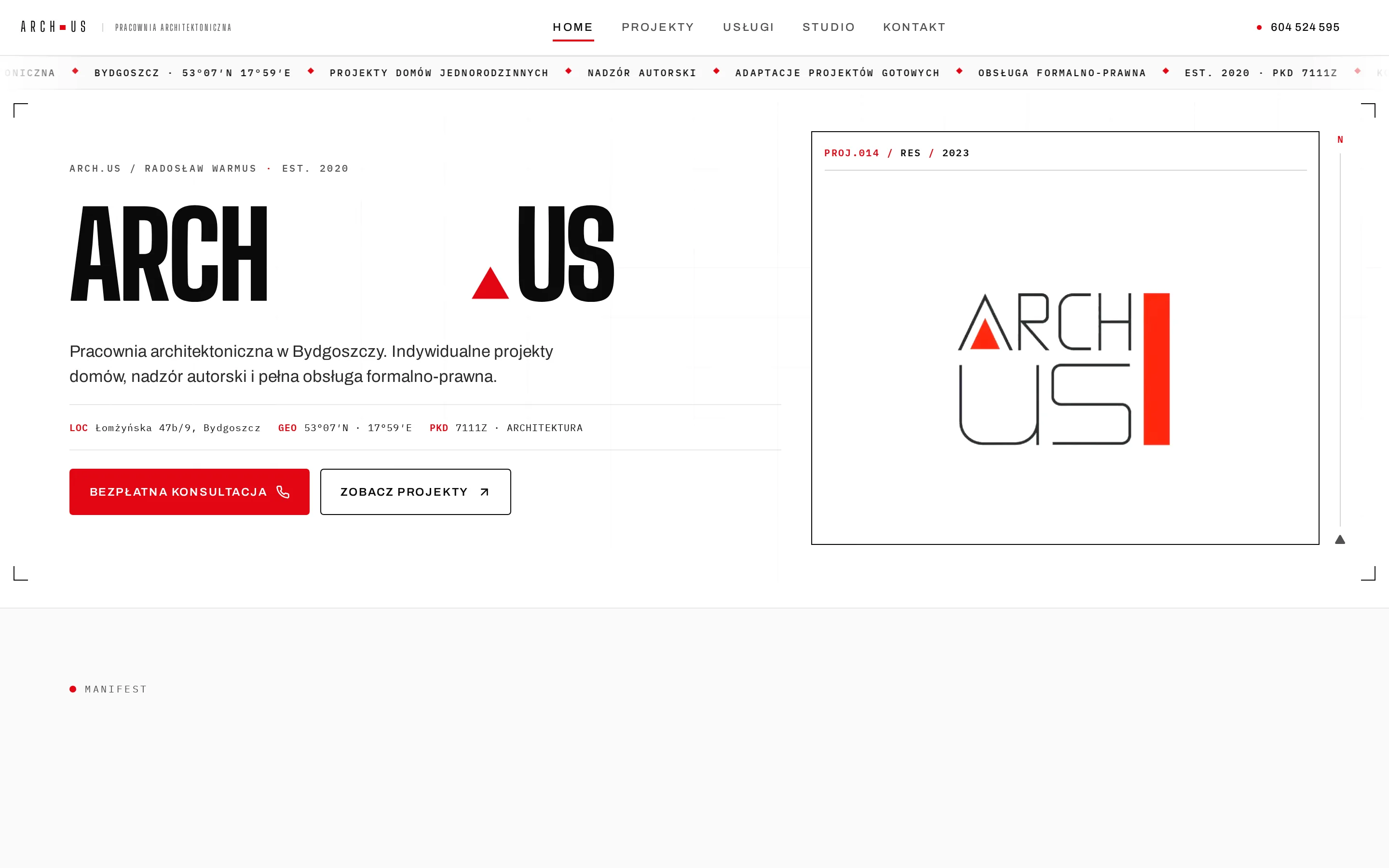 Strona Arch.US Radosław Warmus