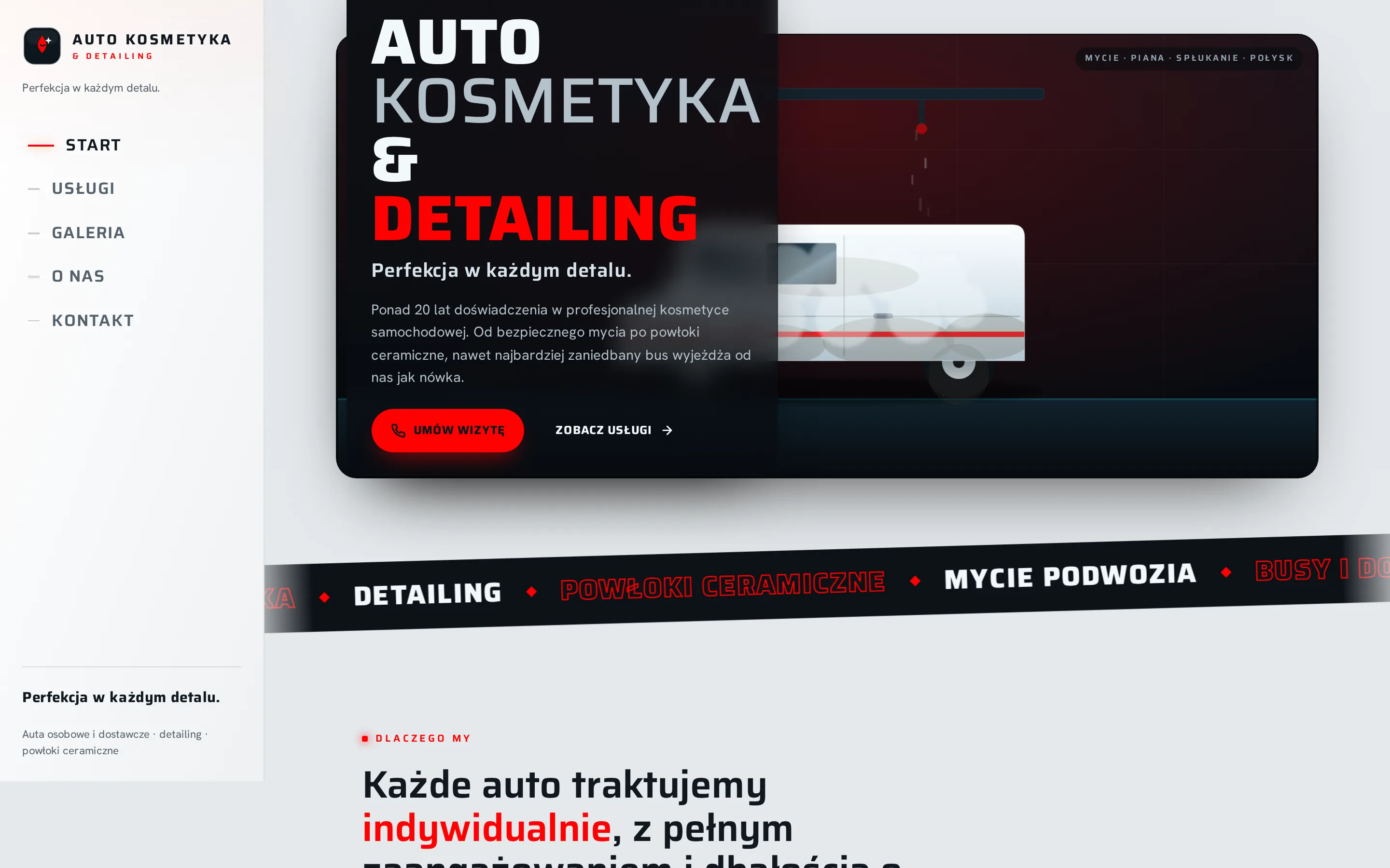Zrzut ekranu strony Auto Kosmetyka & Detailing