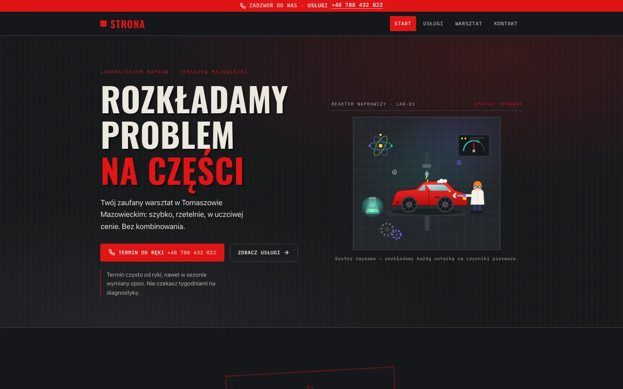 Strona Warsztat samochodowy