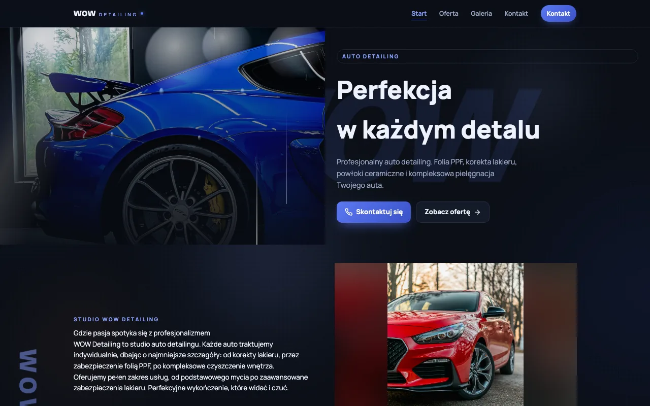 Strona WOW Detailing
