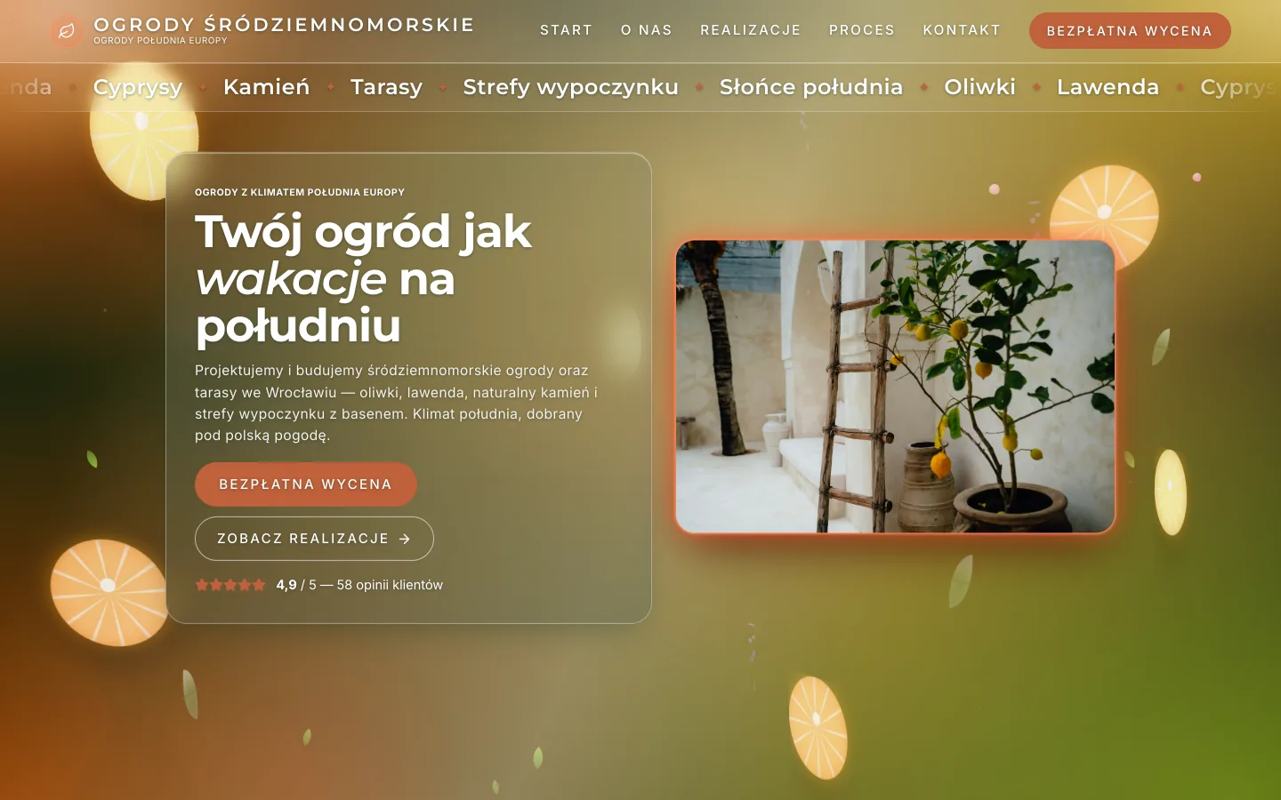 Strona Ogrody śródziemnomorskie