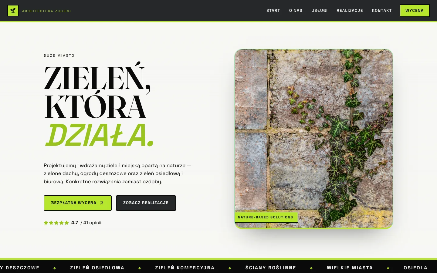 Strona Zielone dachy