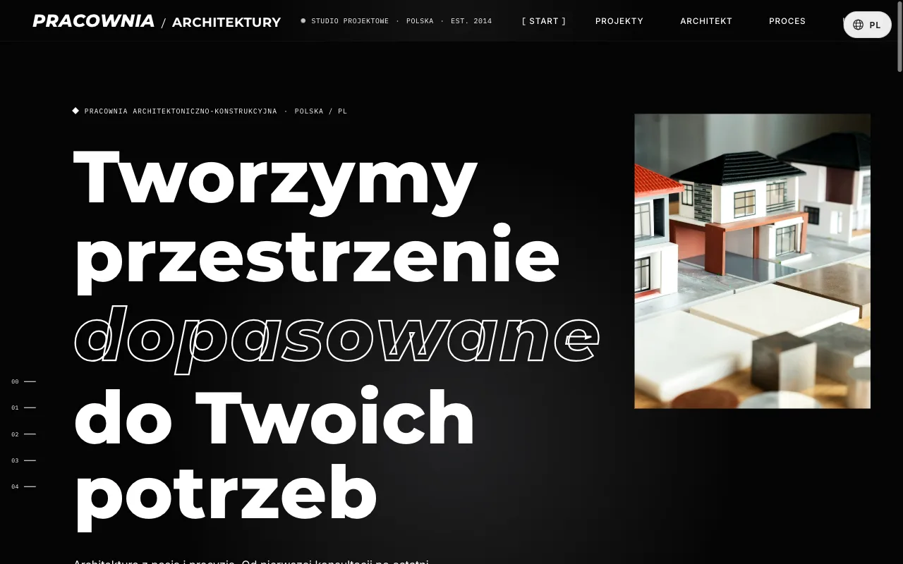 Strona H-Architekt — Intro