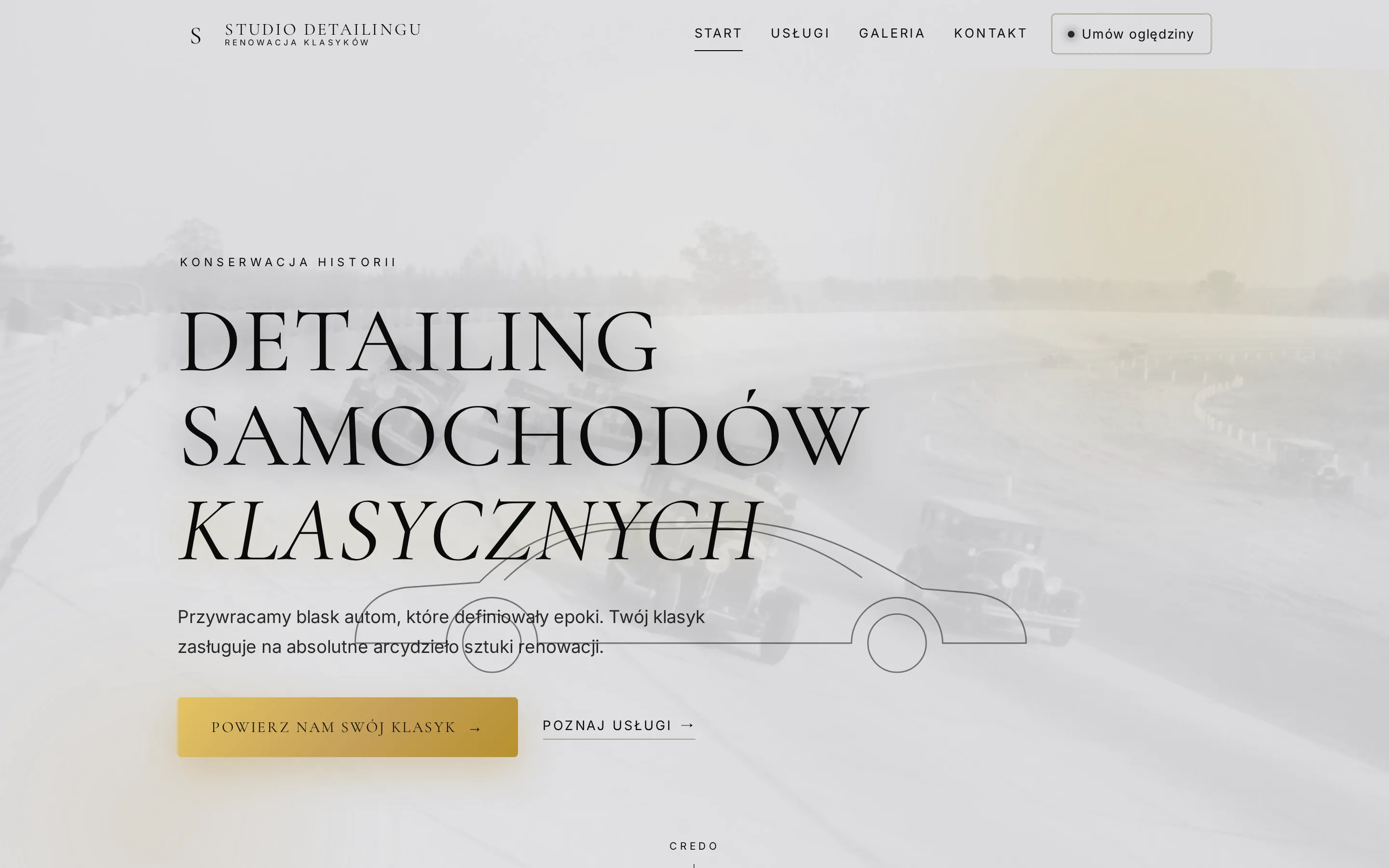 Zrzut ekranu strony M-Detailing